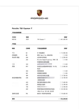 2022 Porsche 718 2.0T 300HP H4 7DCT