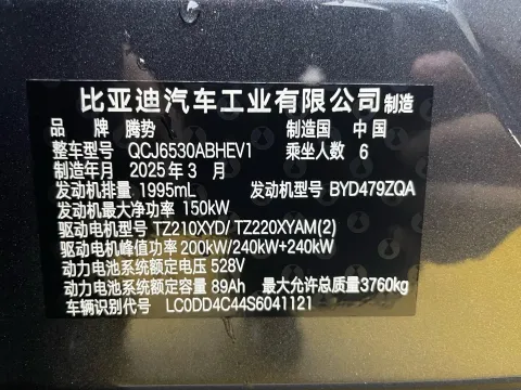 2025 Denza DenzaN9 2.0T 207HP L4 E-CVT PHEV