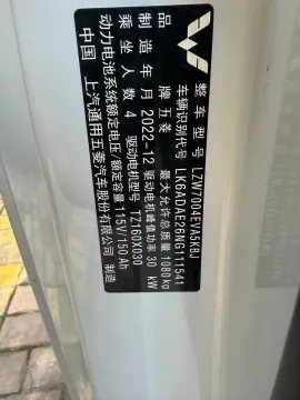 2022 WuLing HongGuang MINI EV BEV 17.3KWH